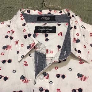 Boys 👕 🇺🇸 flag design All cotton shrt sleeve!